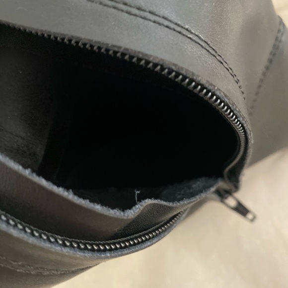 Internationally Blank Women’s Over The Knee Deluca Black Kitten Heel Boots - Picture 12 of 12